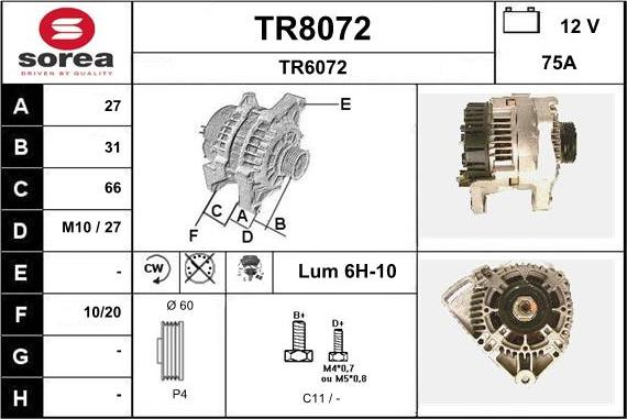 SNRA TR8072 - Ģenerators ps1.lv