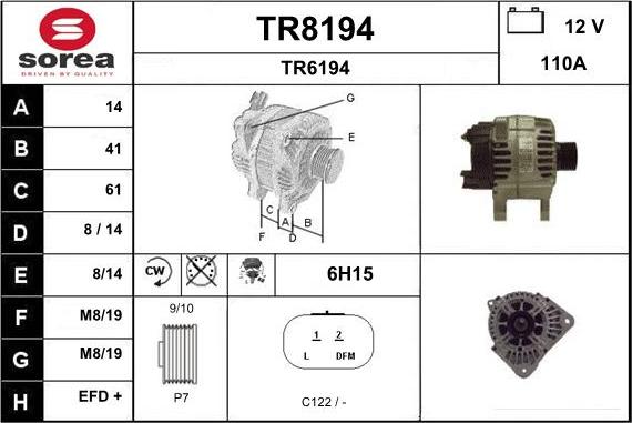 SNRA TR8194 - Ģenerators ps1.lv