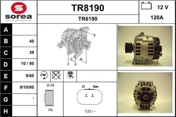 SNRA TR8190 - Ģenerators ps1.lv