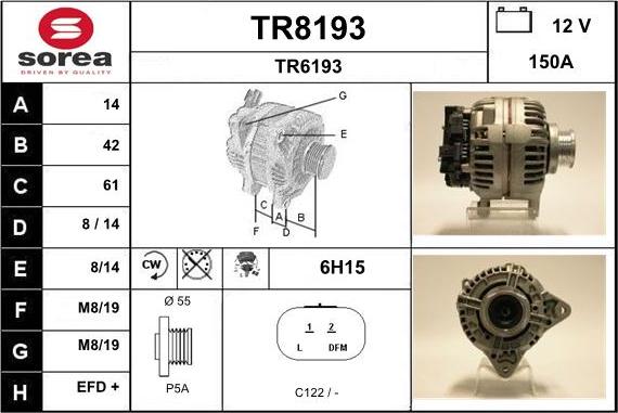 SNRA TR8193 - Ģenerators ps1.lv