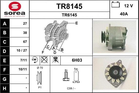 SNRA TR8145 - Ģenerators ps1.lv