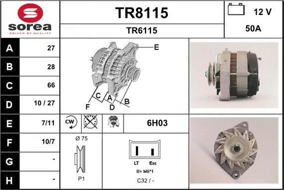 SNRA TR8115 - Ģenerators ps1.lv