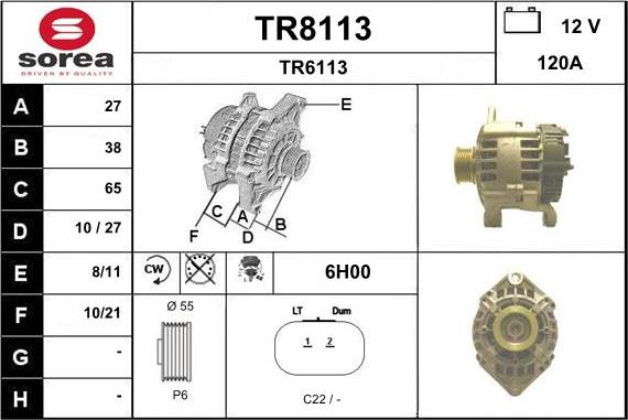 SNRA TR8113 - Ģenerators ps1.lv