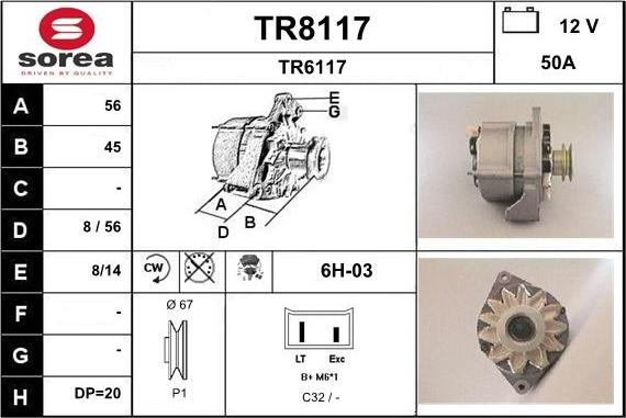 SNRA TR8117 - Ģenerators ps1.lv