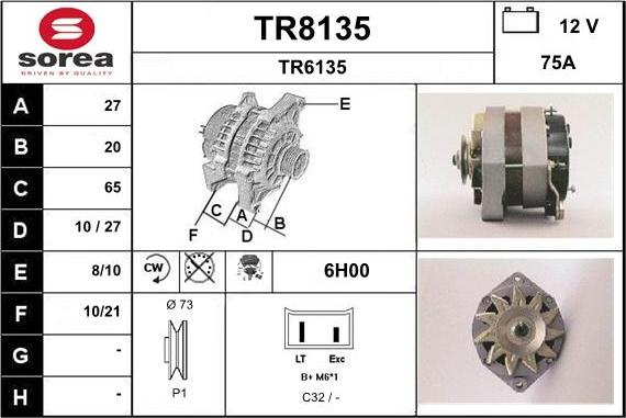 SNRA TR8135 - Ģenerators ps1.lv