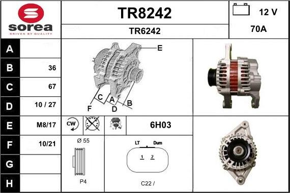 SNRA TR8242 - Ģenerators ps1.lv