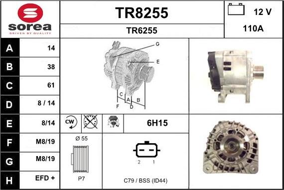 SNRA TR8255 - Ģenerators ps1.lv