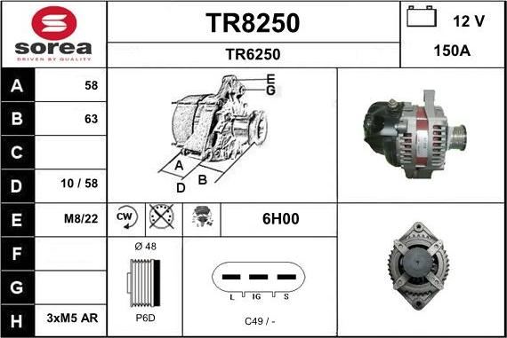 SNRA TR8250 - Ģenerators ps1.lv