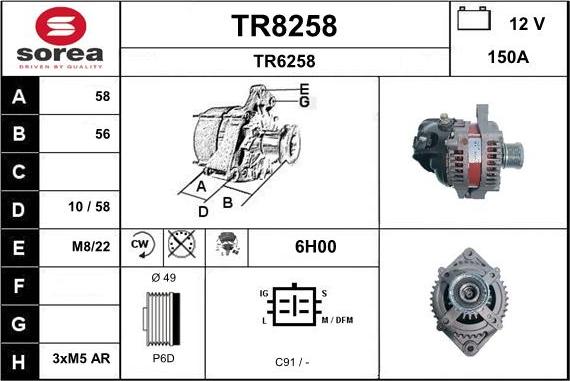 SNRA TR8258 - Ģenerators ps1.lv