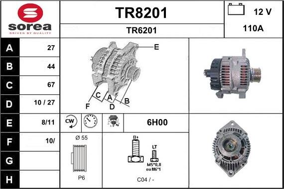 SNRA TR8201 - Ģenerators ps1.lv