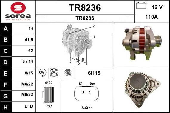 SNRA TR8236 - Ģenerators ps1.lv