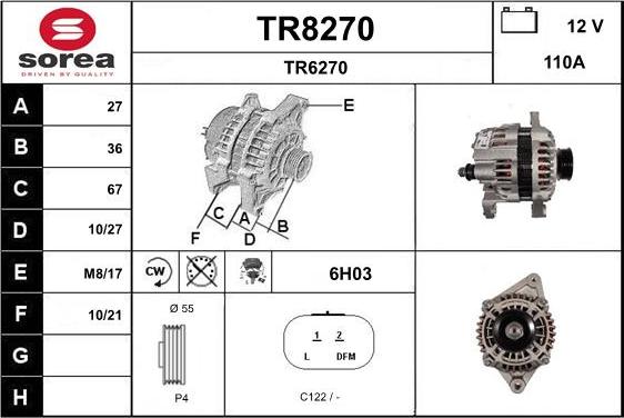 SNRA TR8270 - Ģenerators ps1.lv