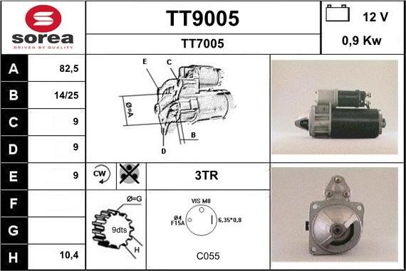 SNRA TT9005 - Starteris ps1.lv