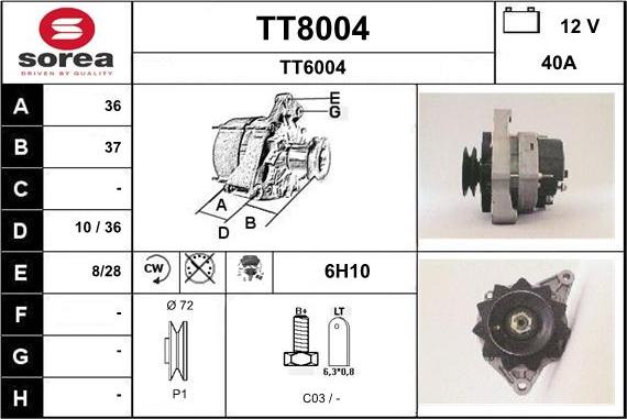 SNRA TT8004 - Ģenerators ps1.lv