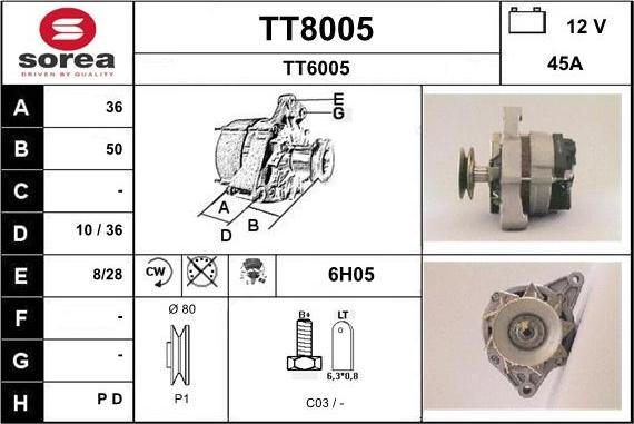 SNRA TT8005 - Ģenerators ps1.lv