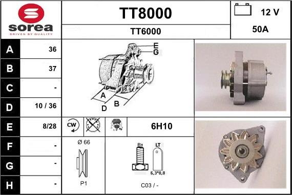 SNRA TT8000 - Ģenerators ps1.lv