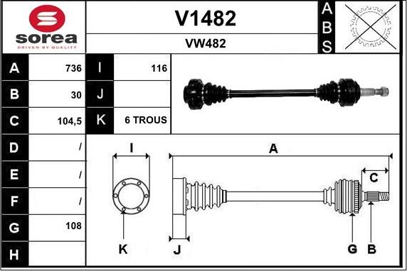 SNRA V1482 - Piedziņas vārpsta ps1.lv