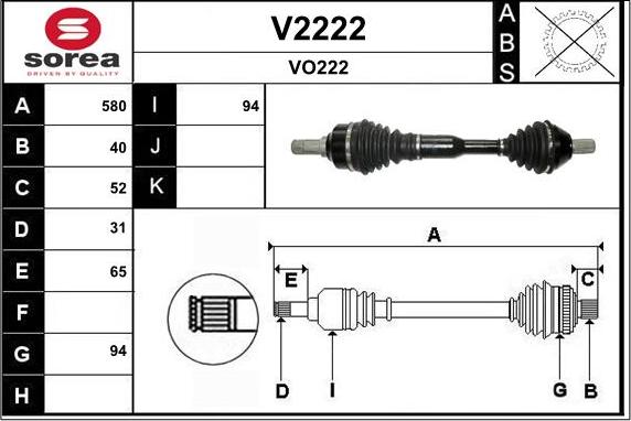 SNRA V2222 - Piedziņas vārpsta ps1.lv