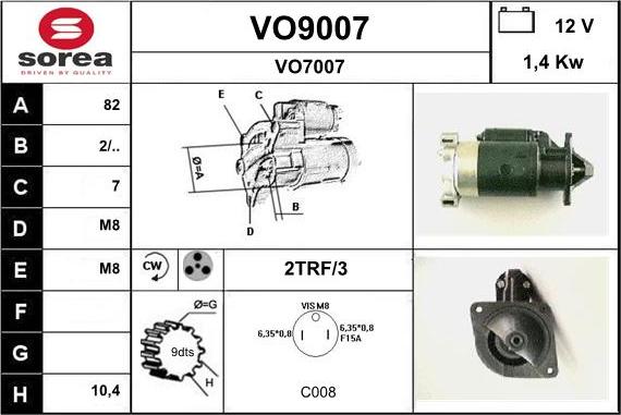 SNRA VO9007 - Starteris ps1.lv