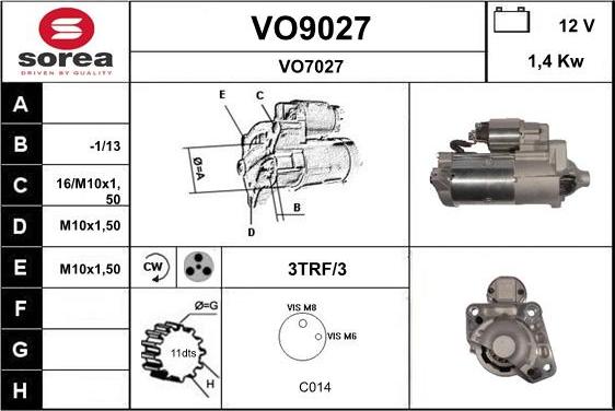 SNRA VO9027 - Starteris ps1.lv