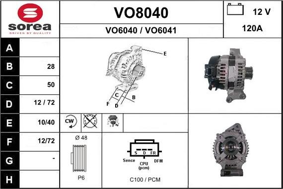 SNRA VO8040 - Ģenerators ps1.lv