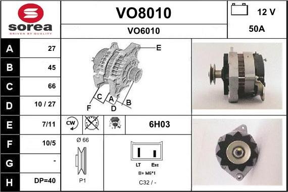 SNRA VO8010 - Ģenerators ps1.lv