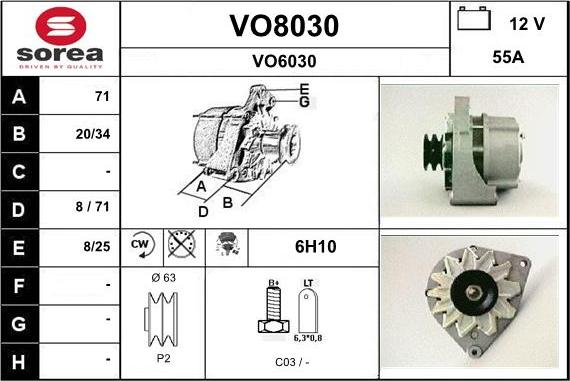 SNRA VO8030 - Ģenerators ps1.lv