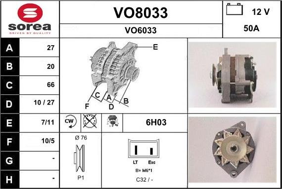 SNRA VO8033 - Ģenerators ps1.lv