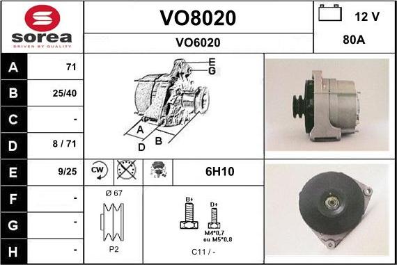 SNRA VO8020 - Ģenerators ps1.lv