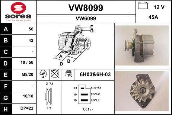 SNRA VW8099 - Ģenerators ps1.lv