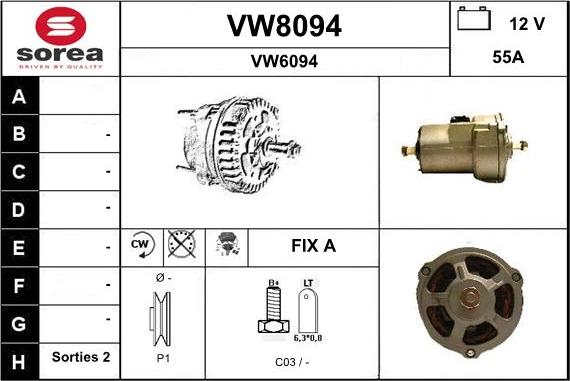 SNRA VW8094 - Ģenerators ps1.lv