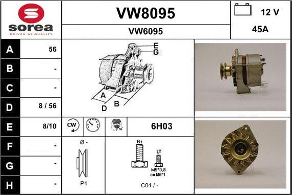 SNRA VW8095 - Ģenerators ps1.lv