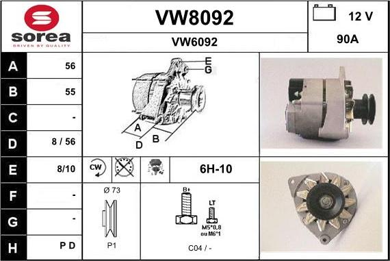 SNRA VW8092 - Ģenerators ps1.lv