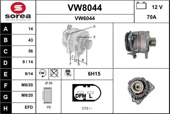 SNRA VW8044 - Ģenerators ps1.lv