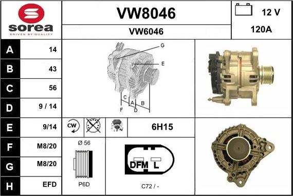 SNRA VW8046 - Ģenerators ps1.lv