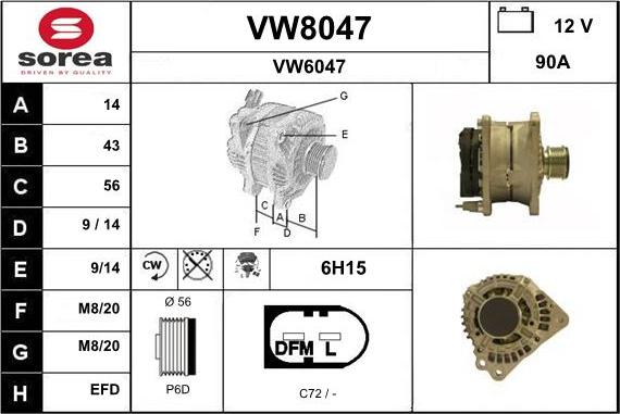 SNRA VW8047 - Ģenerators ps1.lv