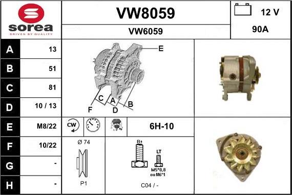 SNRA VW8059 - Ģenerators ps1.lv