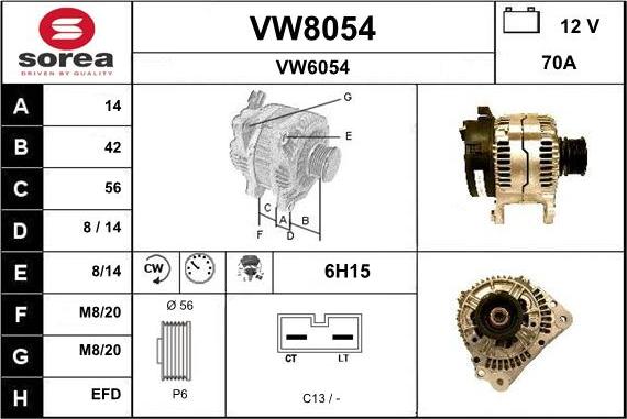 SNRA VW8054 - Ģenerators ps1.lv