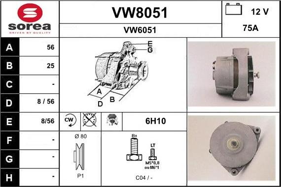 SNRA VW8051 - Ģenerators ps1.lv