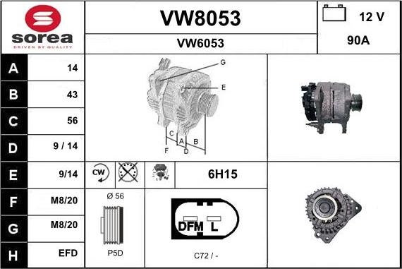 SNRA VW8053 - Ģenerators ps1.lv