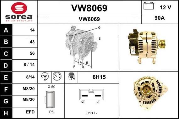 SNRA VW8069 - Ģenerators ps1.lv