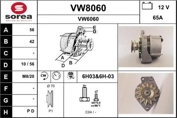 SNRA VW8060 - Ģenerators ps1.lv