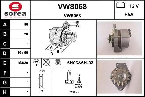 SNRA VW8068 - Ģenerators ps1.lv