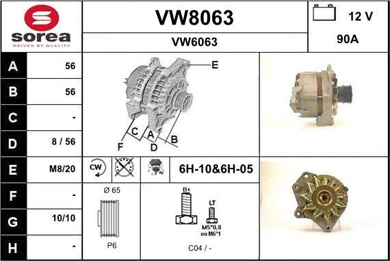 SNRA VW8063 - Ģenerators ps1.lv