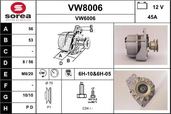 SNRA VW8006 - Ģenerators ps1.lv