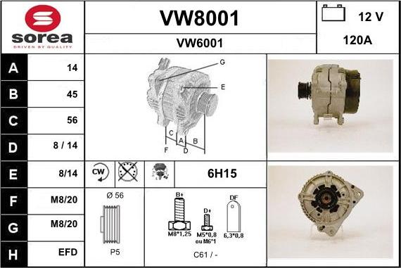 SNRA VW8001 - Ģenerators ps1.lv