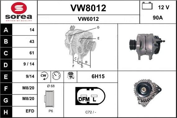 SNRA VW8012 - Ģenerators ps1.lv