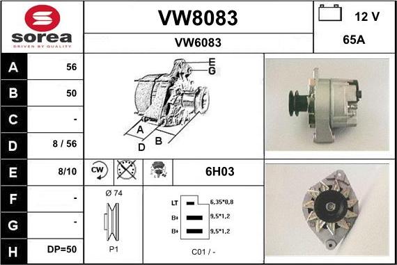 SNRA VW8083 - Ģenerators ps1.lv