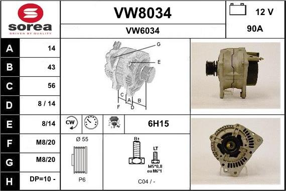 SNRA VW8034 - Ģenerators ps1.lv