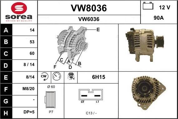 SNRA VW8036 - Ģenerators ps1.lv